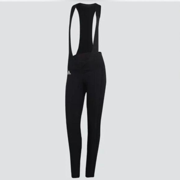 Adidas Pants - ADIDAS Women's Padded COLD READY Cycling Bib Tights NWT Black / White Size S